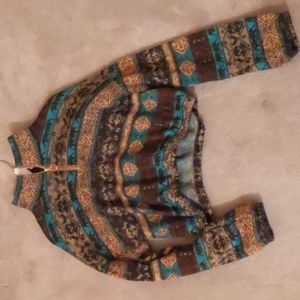 Crop high neck pullover